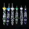 2mm tjocklek Heady Glass Nector Collector Quartz Nails Sats 10mm 14mm Man Foint Dab Mini Oil Rigs NC18