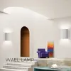 Applique murale LED simple en résine, luminaire décoratif d'intérieur, idéal pour une chambre à coucher, un salon ou un couloir, style Macaron