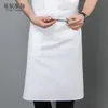 korean Style Chef White Half-Length Apr Restaurant Kitchen Apr Kitchen Half Apr Overalls Men's Custom Logo z0Br#