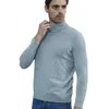 men Knitted Sweaters Cmere Sweater 100% Merino Wool Turtleneck Lg-Sleeve Thick Pullover Winter Autumn Male Jumpers Clothing X6JV#