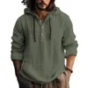 men Autumn Winter Hoodie Drawstring Design Solid Color Lg Sleeve Hooded Shirt Casual Butts Pullover Tops c5ja#