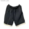Herren -Shorts 2021 Sommer große Trendy Herren Dark Retro Woll Lose Shorts Street Marke Casual Hosen Q240329