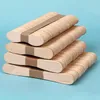 Cuillères 50/100pcs bâtons de bois de crème glacée bricolage faisant des sucettes glacées titulaire miel pudding vaisselle fournitures