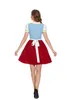 german Oktoberfest Costume Woman Halen Maid Uniform Bar Waiter Maid Outfit Fancy Dr 52BI#