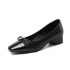 Casual Shoes Plus Size 34-43 Patent Leather Bowtie Loafers Women Autumn Flats Ladies Elegant Low Heels Slip On Pointed Toe Moccasins