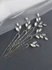 5pcs épingles à cheveux sier pour femmes Rhinest Head bijoux à la main de mariage à la main