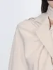 Женские костюмы GALCAUR, однобортный однобортный повседневный минималистичный шикарный пиджак для женщин, однобортный однобортный с воротником-шарфом, 2024