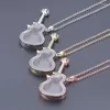 Chaînes 10pcs / lot cool punk guitare verre po médaillon pendentif colliers pour hommes femmes hiphop rock vivant relicario chaîne collier bijoux