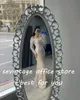 Sevintage Sparkly Champagne Perline Paillettes Perle Sirena Prom Dres Off spalla Arabia Saudita Abiti da sera formale Dr K9EN #