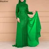 Ubranie etniczne 2024 Luksusowe cekiny design długie sukienki dla kobiet muzułmańskie abaya szczupłe eleganckie sukienki wieczorowe Saudyjska arabska szata islam