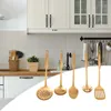 Moldes de cozimento Utensílios de cozinha de aço inoxidável 5 peças conjunto de espátula de cozinha ferramenta ouro