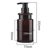 Liquid Soap Dispenser 2pc 500ml Bottle Plastic Press Bathroom Shampoo Body Empty Portable Refillable Pump Can