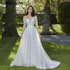 Robes sexy urbaines RODDRSYA élégant manches longues robe De mariée dos nu Tulle robes De mariée dentelle appliques a-ligne col rond Vestido De Noiva 2024 yq240329