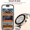 Per Android IOS Orologio 4 Donne Smart Watch Bussola 1.3 ''AMOLED HD Sreen Display Mostra sempre l'ora Chiamata Bluetooth Smartwatch Uomo