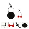 Vêtements de chien 2 pcs hamster chapeau noue chinchilla bow po prop.