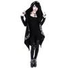 Damen Jacken Hoodies Frauen Gothic Punk Stil Buchstaben Gedruckt Langarm Regenpfeifer Damen Mantel Hexen Hut Sweatshirts Plus Größe Drop Dhevg