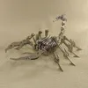 Hine Scorpion完成品手作り忍耐スキルおもちゃティーチングDIYアセンブリすべての金属昆虫モデルプレートの厚さ2.0mmステンレス鋼の機械動物