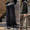 Rechte Casual Mannen Jeans Gothic Neutraal Nieuwe Wijde Pijpen Losse Hiphop Fi Jeugd Streetwear Denim Broek Y2K W096 #