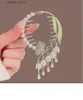 Pinces à cheveux Brillant Strass Splay Clip Imitation Corée Mode Perle Serpent Griffes De Cheveux En Métal Géométrique Carré Ornements pour Femmes Cheveux Y240329