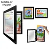 Cornici per bambini Art Front Open Changeable Kids Frametory per poster Po Disegno Dipinti Immagini Display Home Decor