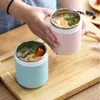 Dinnerware 450ml Small Solid Color Microwave Sealed Lunch Box Mini Cooler For Work Soup Cup Portable Breakfast Cups Convenience Tools