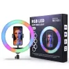 MJ33 LED Ring Light 13inch 33cm RGB Renkli Fotoğraf LED, Tiktok Vlogging Video YouTube Live için