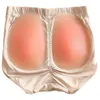 Mutandine da donna Bu Cuscinetti in silicone rimovibili Set Sollevamento imbottito Grandi slip rinforzati per glutei falsi Biancheria intima BuLifter