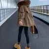 Femmes Poche Casual Manteau Zipper À Capuche Parkas Polaire Chaud Lg Manches Taille Cott Manteau Femmes Cott-rembourré Veste Automne Hiver R65o #