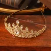 Set di gioielli marocchini set da donna arabia in metallo catena da sposa orecchini da croona di tiara corona di tiara h16i#