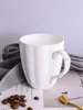 Tasses à glaçure colorée, grande capacité, tasse d'eau en céramique blanche pure, cadeau pour Restaurant, tasse créative en porcelaine de citrouille