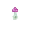 Mushroom Silicone Smoking Hand Pipes 2 in 1 NC 10mm Tip Portable Smoke and Dab Device Cigarette Accessories Luminous Glow in Dark ZZ