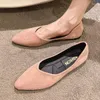 Casual Shoes Pointed Toe Loafers 2024 Women's Simple Flat Daily Pending Bekväm kontorsstorlek