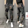 Heren Casual Patchwork gedrukt Lente Herfst Koreaanse Designer Baggy Broek Gym Kleding Japanse Streetwear Harem Jogger Broek Mannen f9Eh #