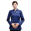 Vente en gros Serveur d'approvisionnement Vêtements d'automne et d'hiver Restaurant pour femmes Uniforme de restauration Lg Sleeve, plus la taille Style chinois Hot Po g0Mh #