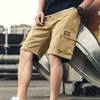 Gymkläder Fashion Men's Military Cargo Shorts Mens Tactical Pants Big Pocket Sports Slacks Paneler Byxor Beach For Man