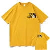 フェイスレターのロゴTシャツプラスサイズの女性の両面印刷夏のトップFIブランドHARAJUKU D15G＃