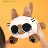 Fyllda plyschdjur Siamese Cat Bean Pure Soft Plush Doll Pendant Cotton Anime Pillow Kawaii Fyllt Plush Childrens Söt leksak födelsedagspresent240327