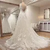 Exquisite Hochzeit Dr für die Braut V-Ausschnitt Backl Brautkleid mit Spitzenapplikationen A-Linie Sweep Zug Vestidos de Novia 2023 Nuevos u7r9 #