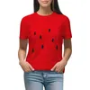 Polos femininos BROCKHAMPTON TM Stick Figures Camiseta feminina roupas coreanas de grandes dimensões