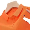 タンミ夏新しい短袖Tシャツメンズピュアコットンポロカラーソリッドカラーカジュアルトレンド中年の半分の袖