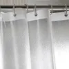 Water Cube Shower Curtain Transparent Waterproof 3D EVA Bath Curtains Liner for Bathroom Bathtub Bathing Cover with Hooks 240320