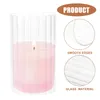 Candle Holders 3 Pcs Windproof Glass Holder House Decorations For Home Desktop Shades Decorative Household Accents Transparent Cover