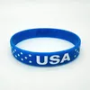 Bracelet drapeau américain, Bracelet commémoratif du jour de l'indépendance des états-unis, fête patriotique, vente en gros