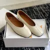 Hochwertige The Row-Schuhe, flache Slipper, Ballerinas, Slip-on-Schuhe aus Schaffell, elegante Damenschuhe, Luxus-Designer-Loafer mit Box, Fabrikschuhe