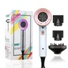Hair Dryers Professional Lonic Hair Dryer 2000W Fast Drying Hot Air Brush Cold Air Wind Hammer Blower Concentrator Nozzle for Home Travel 240329