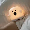 Yeni Led Gece Işıkları Çocuklar İçin Yatak Odası Sevimli Boo Hayalet Silikon Lamba Dokunmasız Çocuk Tatil Hediyesi Şarj Edilebilir