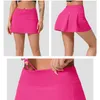 Women tennis skirt athletic golf skorts skirts yoga pants with pocket workout runing sports pleated skirts casual built-in shorts