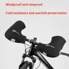 Cycling Gloves Warm Mittens Snowmobile Dirt Bike Mitts Thermal Fleece Bicycle Handlebar Accessories For Cold Weather