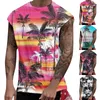 Débardeurs pour hommes Casual Beach Hawaiianss Boho Imprimer T-shirts musculaires sans manches Cool Entraînement T-shirts Fitness Vest Athletic Drop Delivery App DH8EJ