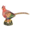 Decorative Figurines Pheasant Bird Trinket Box Metal Jewelry Container Ring Holder Necklace Storage Souvenirs Gifts